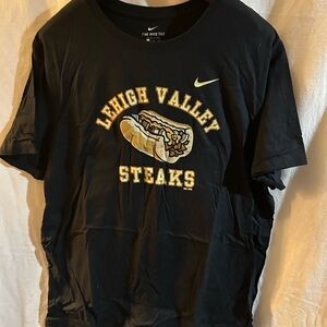 Nike Black Lehigh Valley Steaks Men's-Shirt XXL Philly Cheesesteak Philadelphia